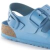 Milano Big Buckle de charol de piel natural