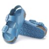 Milano Big Buckle de charol de piel natural