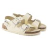 Milano Big Buckle de charol de piel natural