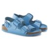 Milano Big Buckle de charol de piel natural