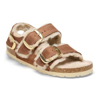 Milano con hebilla Big Buckle, piel de oveja y cuero natural engrasado