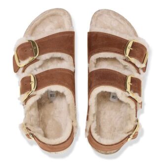 Milano con hebilla Big Buckle, piel de oveja y cuero natural engrasado