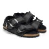 Milano con hebilla Big Buckle, piel de oveja y cuero natural engrasado