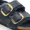 Milano con hebilla Big Buckle, piel de oveja y cuero natural engrasado
