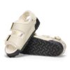 Milano Shearling Cuero natural y piel de oveja, color crudo brillante