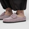 Naples de ante envuelto en color morado descolorido