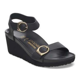 Soley Ring-Buckle de cuero negro
