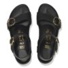Soley Ring-Buckle de cuero negro