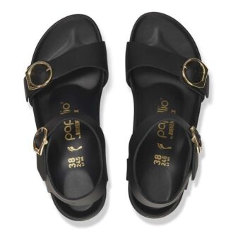 Soley Ring-Buckle de cuero negro