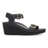 Soley Ring-Buckle de cuero negro