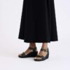 Soley Ring-Buckle de cuero negro