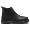 Stalon de piel nobuk negra