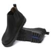 Stalon de piel nobuk negra