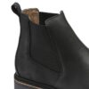Stalon de piel nobuk negra