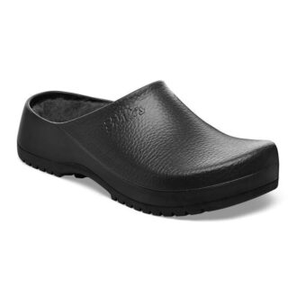 Super-Birki de piel de oveja y poliuretano, negro azabache