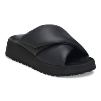 Theda Cross Strap de cuero natural
